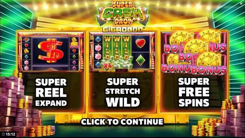 Super Cash Drop Gigablox Bang Bang Games Slots - Info and Rules