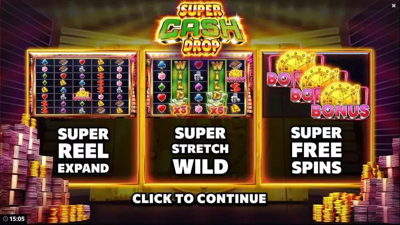 Super Cash Drop  Bang Bang Games Slots - Info and Rules