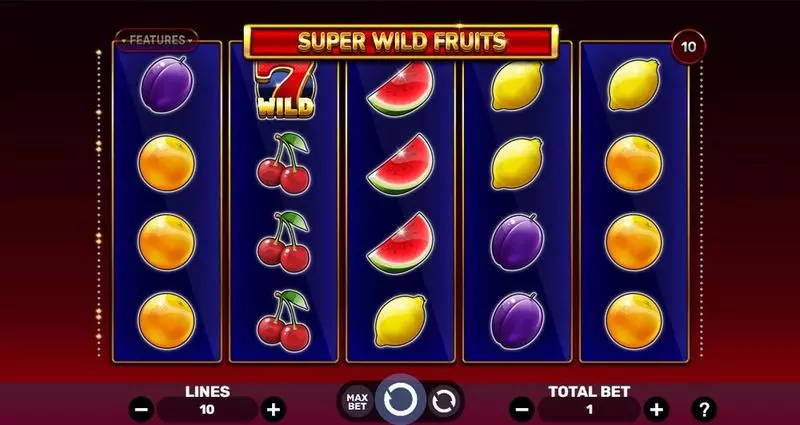 Super Wild Fruits Spinomenal Slots - Main Screen Reels