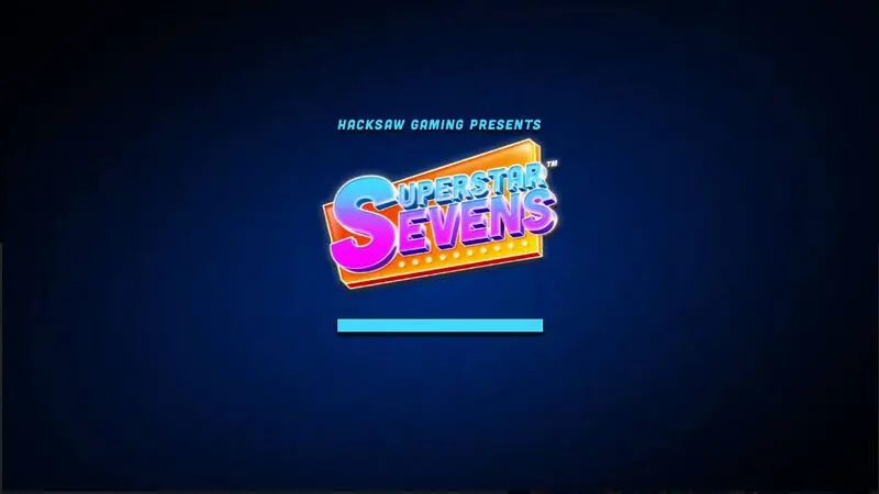 Superstar Sevens Hacksaw Gaming Slots - Introduction Screen