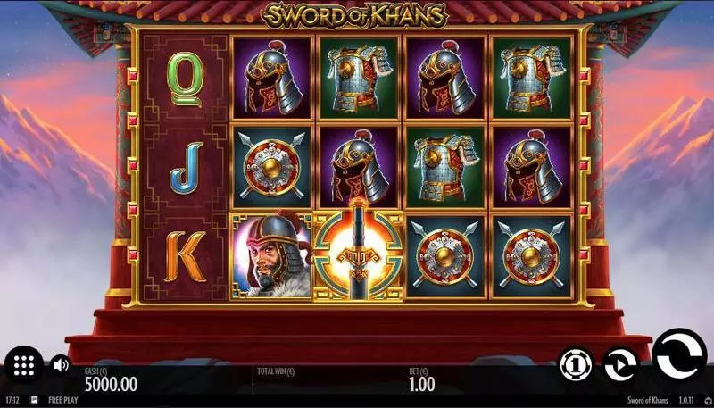Sword of Khans Thunderkick Slots - Main Screen Reels