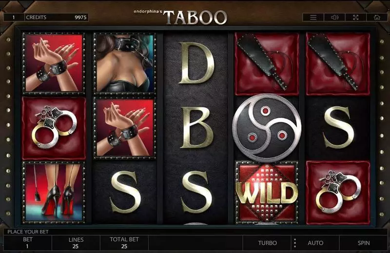 Taboo Endorphina Slots - Main Screen Reels