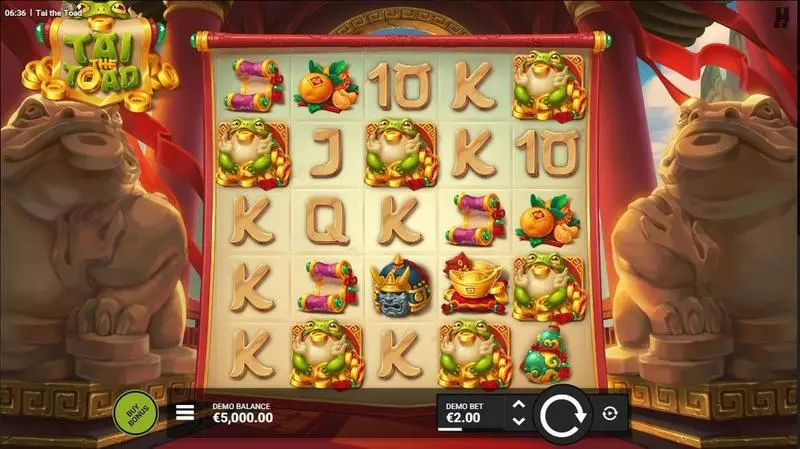 Tai the Toad Hacksaw Gaming Slots - Main Screen Reels