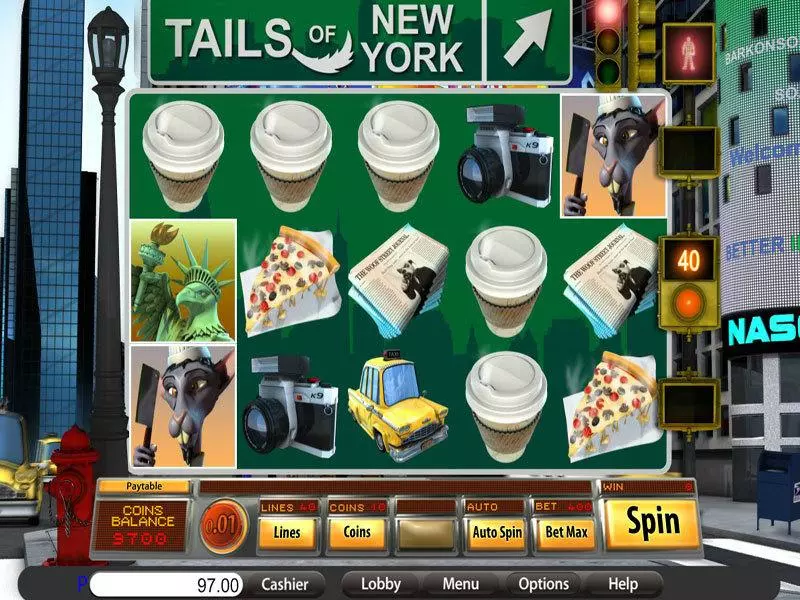 Tails of New York Saucify Slots - Main Screen Reels