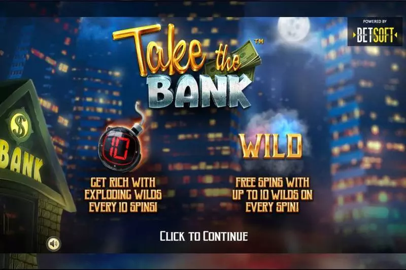 Take the Bank BetSoft Slots - Info and Rules