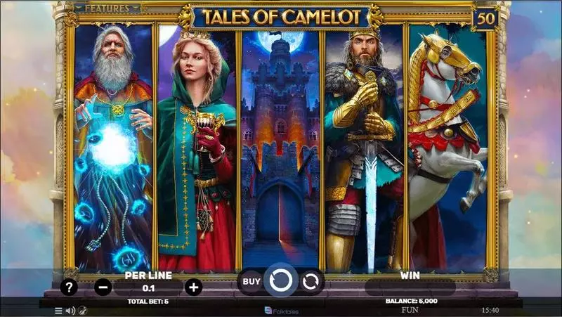 Tales of Camelot Spinomenal Slots - Main Screen Reels