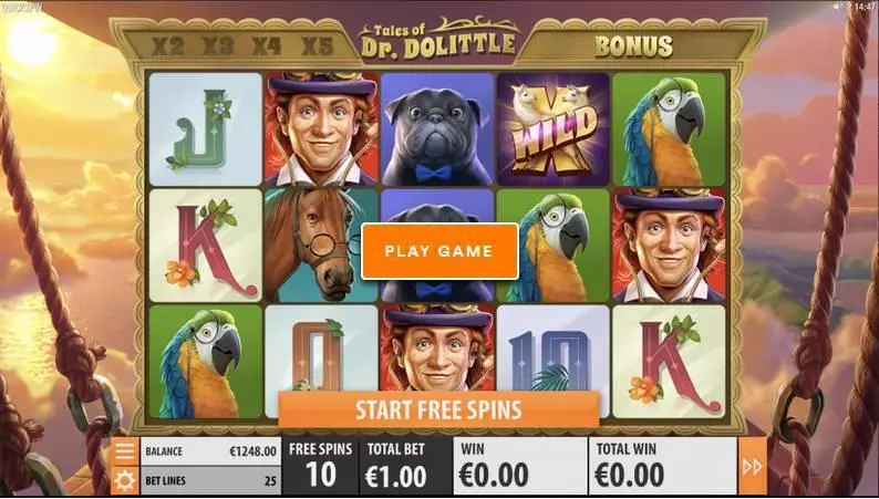 Tales of Dr. Dolittle Quickspin Slots - Main Screen Reels