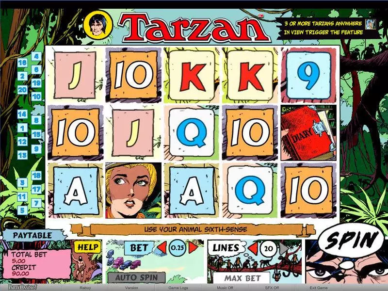 Tarzan bwin.party Slots - Main Screen Reels