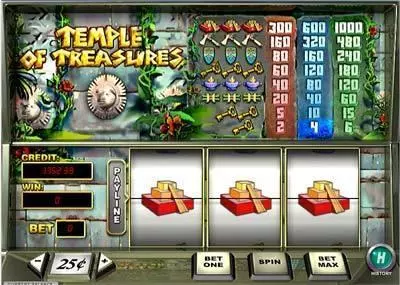 Temple of Treasures PlayTech Slots - Main Screen Reels