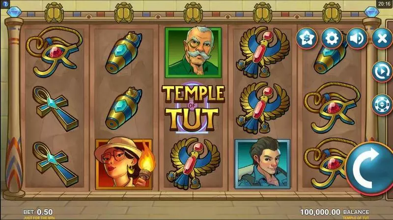 Temple Tut Microgaming Slots - Main Screen Reels