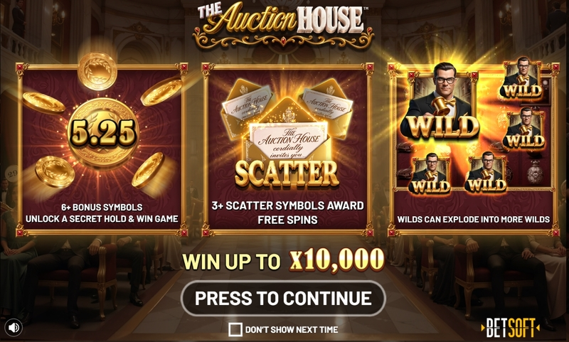 The Auction House BetSoft Slots - Info and Rules