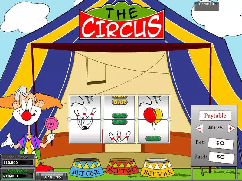 The Circus DGS Slots - Main Screen Reels