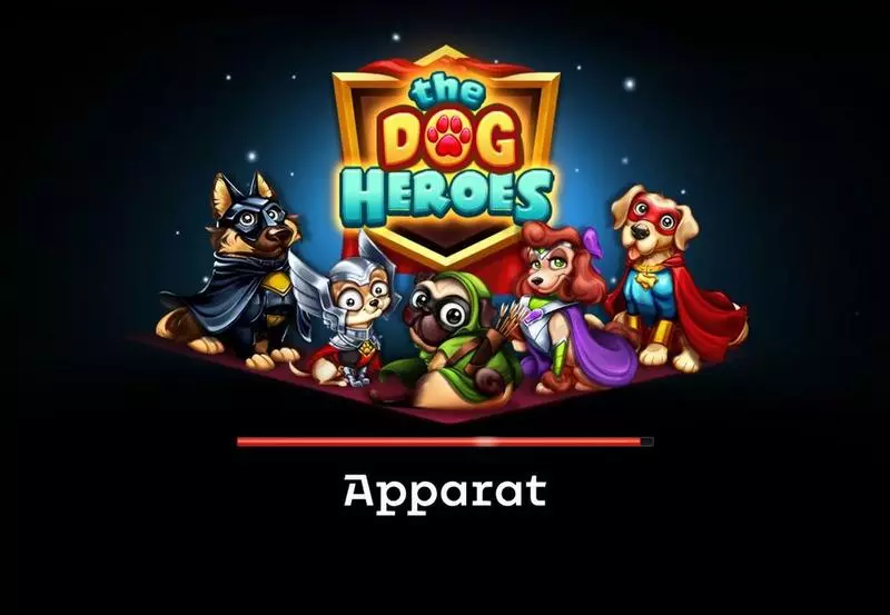 The Dog Heroes Apparat Gaming Slots - Introduction Screen