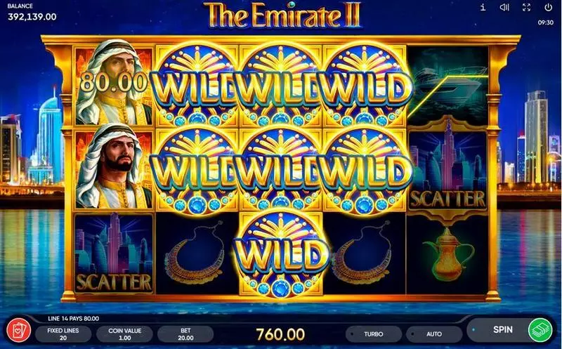 The Emirate II Endorphina Slots - Stacked Wilds Info