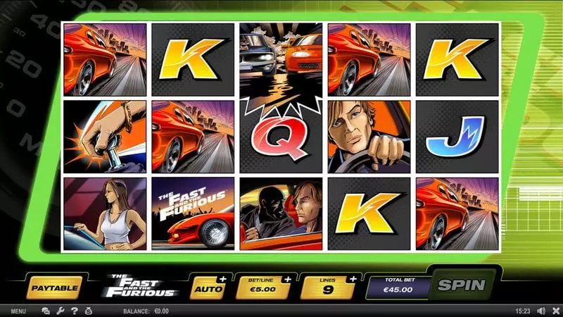 The Fast and the Furious SPIELO G2 Slots - Main Screen Reels