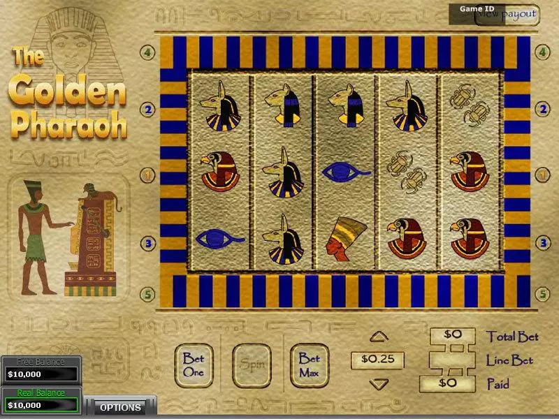 The Golden Pharaoh DGS Slots - Main Screen Reels