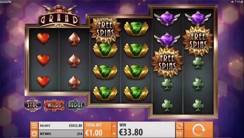 The Grand Quickspin Slots - Free Spins Feature