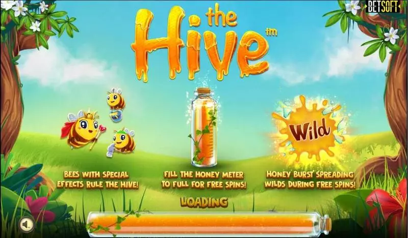 The Hive BetSoft Slots - Main Screen Reels