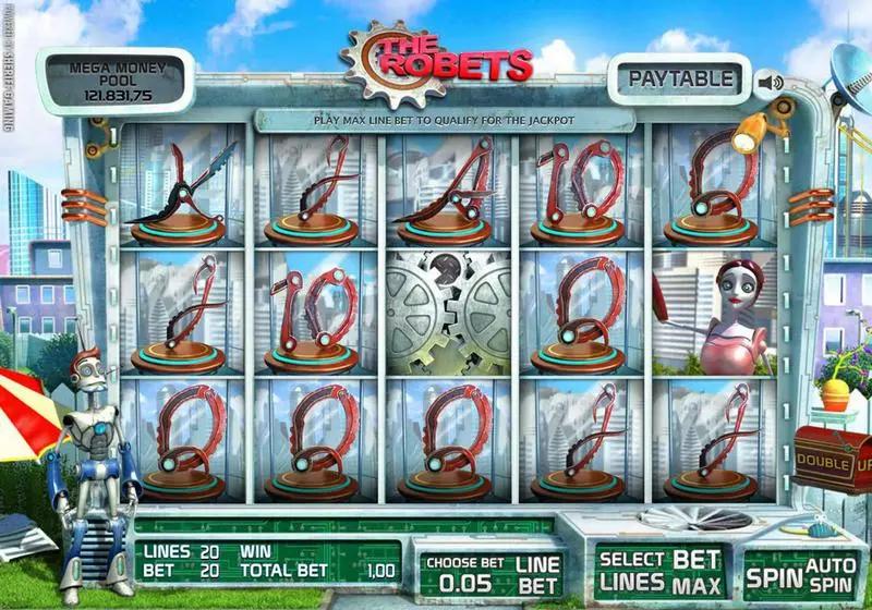 The Robets Sheriff Gaming Slots - Main Screen Reels
