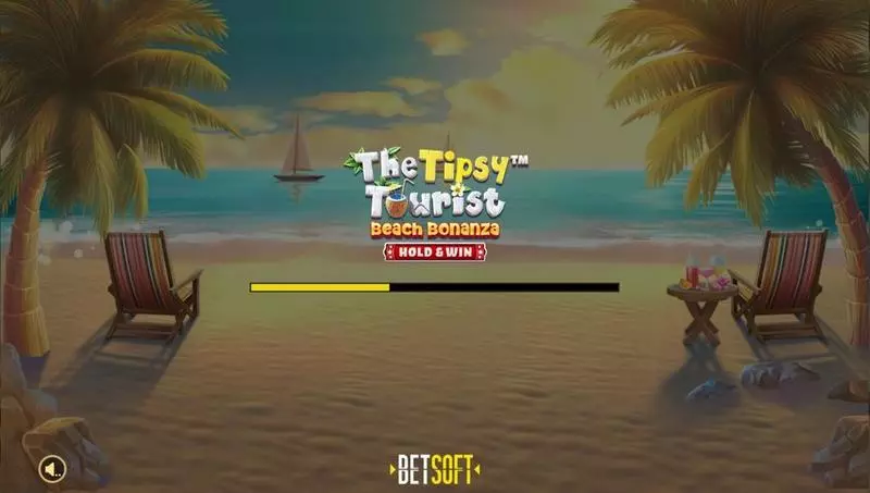 The Tipsy Tourist - Beach Bonanza - Hold & Win BetSoft Slots - Introduction Screen