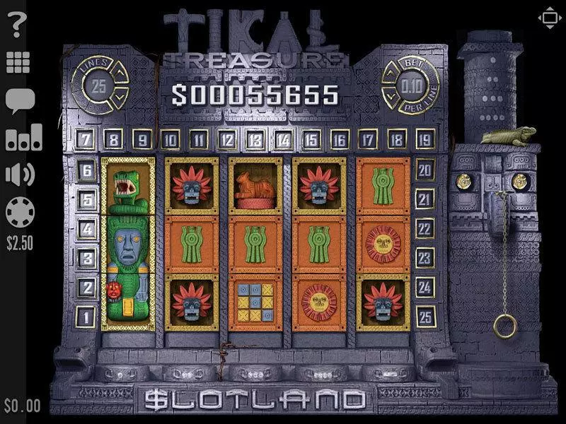 Tikal Treasure Slotland Software Slots - Main Screen Reels