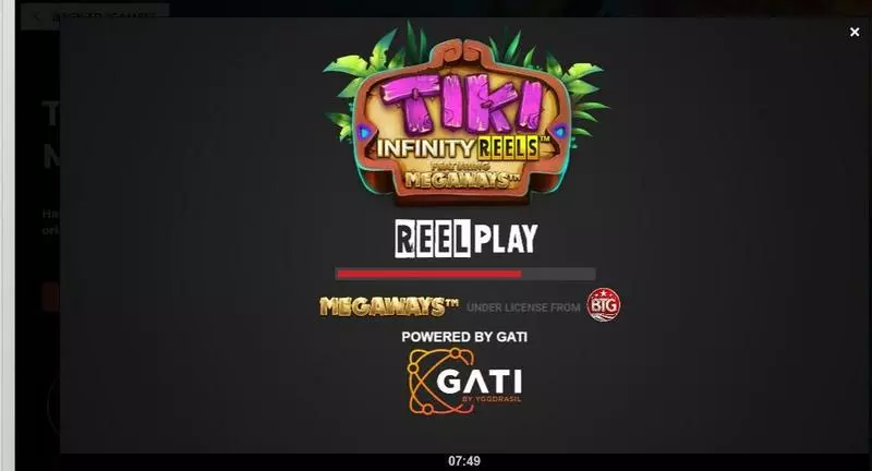 Tiki Infinity Reels X Megaways ReelPlay Slots - Introduction Screen