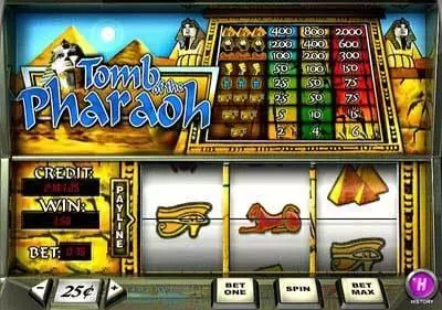 Tomb Of The Pharaoh PlayTech Slots - Main Screen Reels
