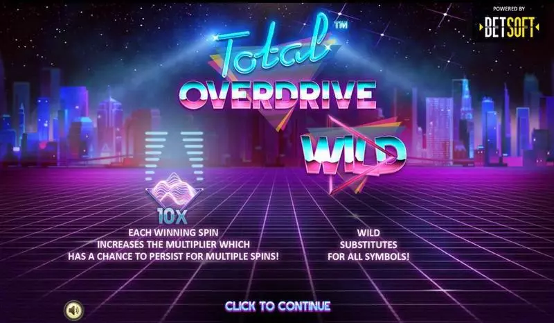 Total Overdrive BetSoft Slots - Info and Rules