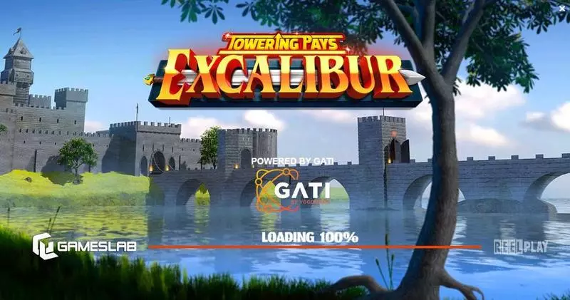 Towering Pays Excalibur ReelPlay Slots - Introduction Screen
