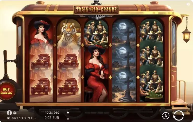 Train to Rio Grande BGaming Slots - Main Screen Reels