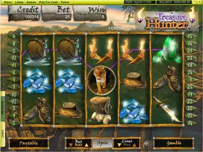 Treasure Hunter Player Preferred Slots - Main Screen Reels