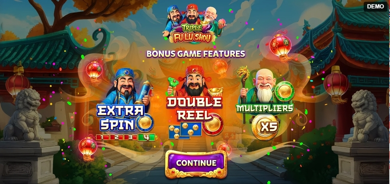 Triple Fu Lu Shou Red Rake Gaming Slots - Info and Rules