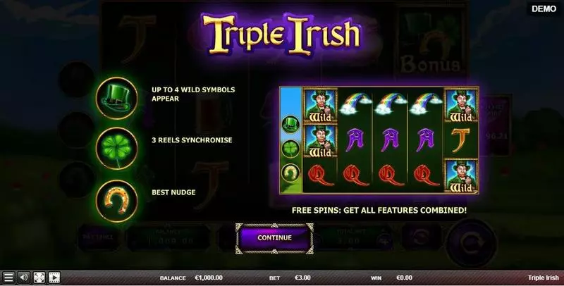 Triple Irish Red Rake Gaming Slots - Info and Rules