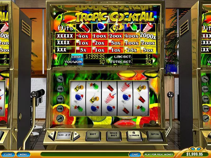 Tropic Cocktail PlayTech Slots - Main Screen Reels