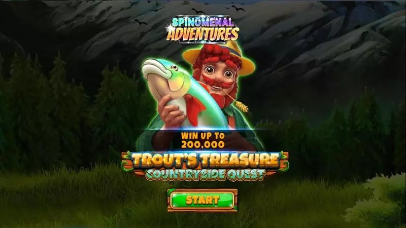Trout’s Treasure – Countryside Quest Spinomenal Slots - Introduction Screen