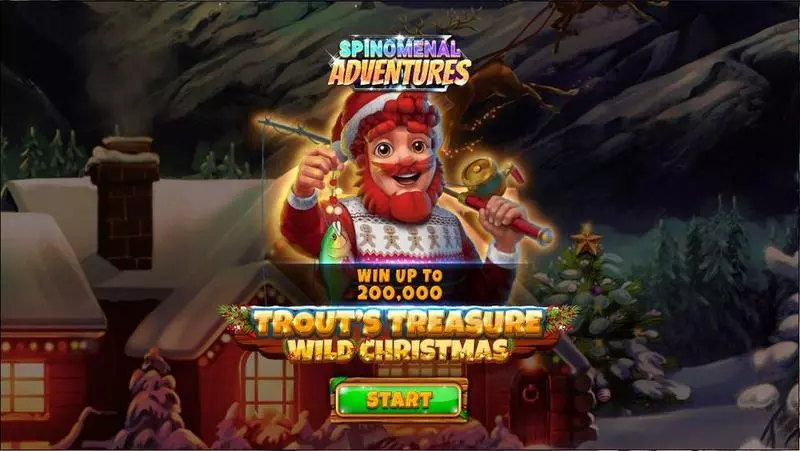 Trout’s Treasure – Wild Christmas Spinomenal Slots - Introduction Screen