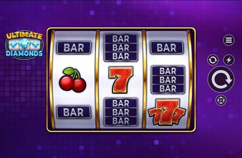 Ultimate Diamonds Apparat Gaming Slots - Main Screen Reels