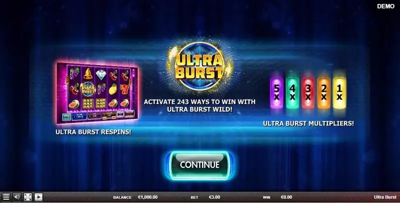 Ultra Burst Red Rake Gaming Slots - Info and Rules