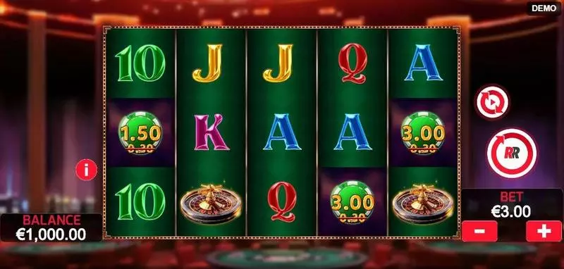Vegas All In Red Rake Gaming Slots - Main Screen Reels