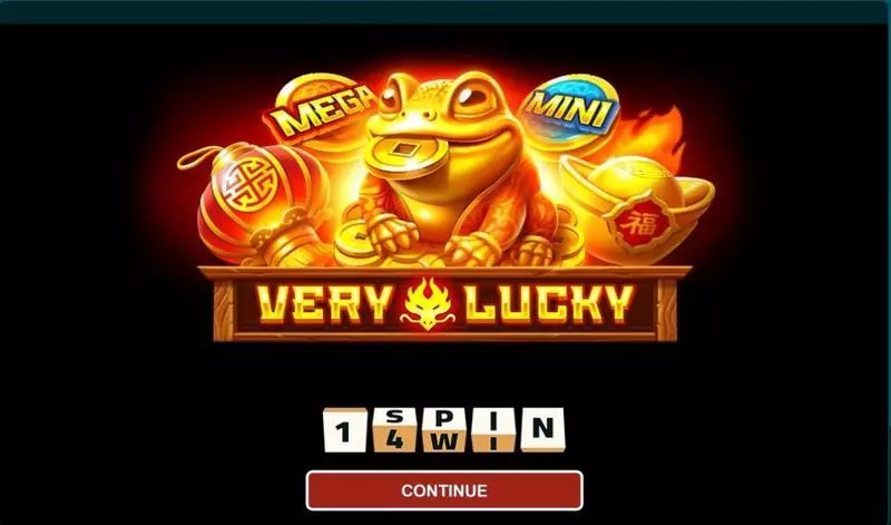 Very Lucky 1Spin4Win Slots - Introduction Screen