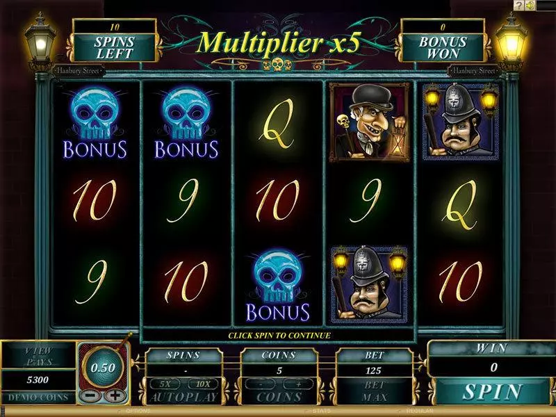 Victorian Villain Genesis Slots - Bonus 1