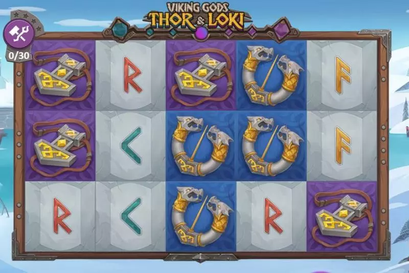 Viking Gods: Thor and Loki Playson Slots - Main Screen Reels
