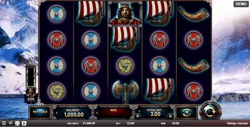Vikings Journey Red Rake Gaming Slots - Main Screen Reels