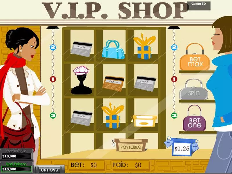 VIP Shop DGS Slots - Main Screen Reels