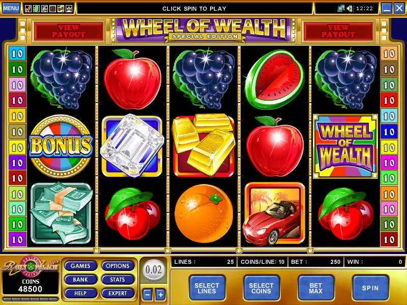 Wheel of Wealth Special Edition Microgaming Slots - Main Screen Reels