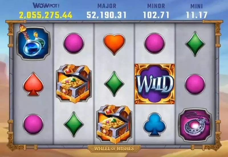 Wheel of Wishes Microgaming Slots - Main Screen Reels