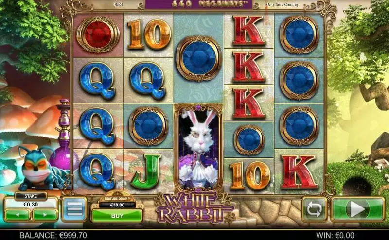 White Rabbit Big Time Gaming Slots - Main Screen Reels