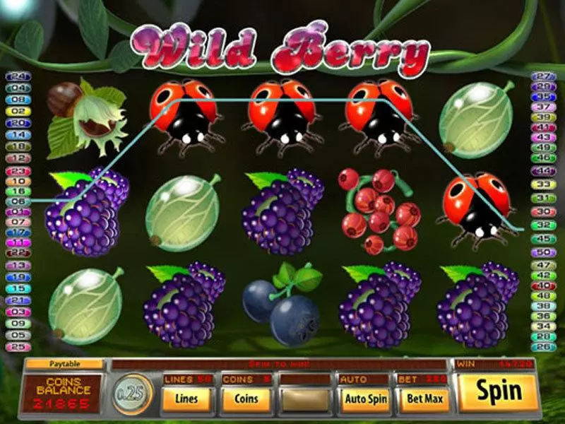 Wild Berry Saucify Slots - Main Screen Reels