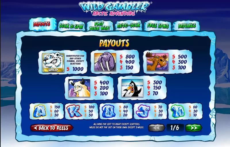 Wild Gambler Artic Adventure Ash Gaming Slots - Info and Rules