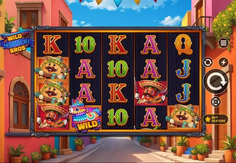 Wild Mariachi Bros Apparat Gaming Slots - Main Screen Reels